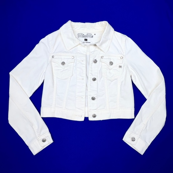 Miss Me Jackets & Blazers - NWOT |•MISS ME•| White Denim Jean Jacket